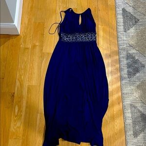 Elegant Blue Evening Gown R&M Richard’s Petite